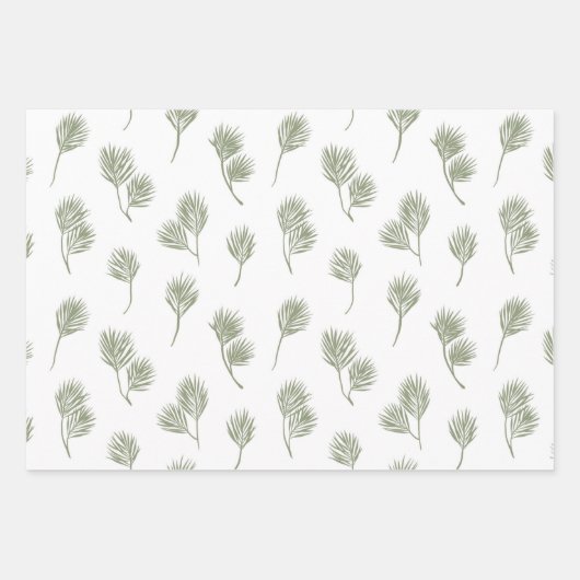 Scandinavische kerstkaarten in Scandi-land Inpakpapier Vel (Voorkant)