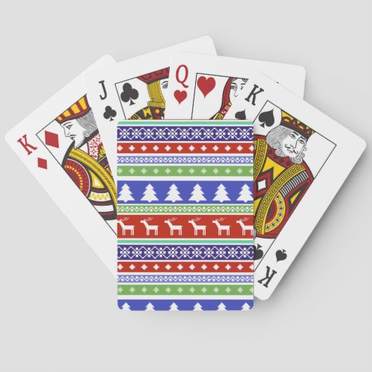 scandinavische kerstkaarten pokerkaarten (Achterkant)