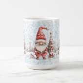 Scandinavische kerstkabouter rode bessen koffiemok (Center)