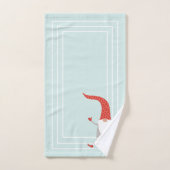 Scandinavische kerstkabouters vakantie bad handdoek (Handdoek)