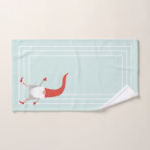 Scandinavische kerstkabouters vakantie bad handdoek (Handdoek)