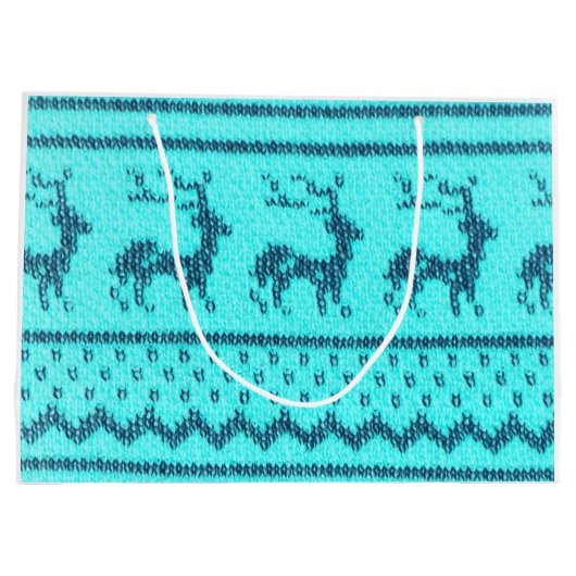 Scandinavische kerstkeuken groot cadeauzakje (Achterkant)