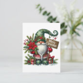 Scandinavische kerstkoepel briefkaart (Staand voorkant)