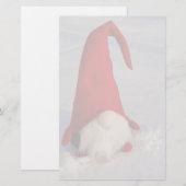 Scandinavische kerstkoepel briefpapier (Voorkant / Achterkant)