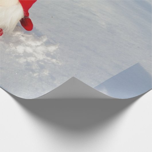 Scandinavische kerstkoepel cadeaupapier (Hoek)