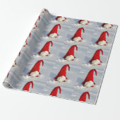 Scandinavische kerstkoepel cadeaupapier (Uitgerold)
