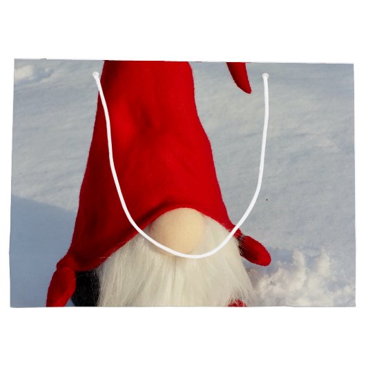 Scandinavische kerstkoepel large cadeautasje (Achterkant)