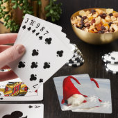 Scandinavische kerstkoepel pokerkaarten (Insitu)