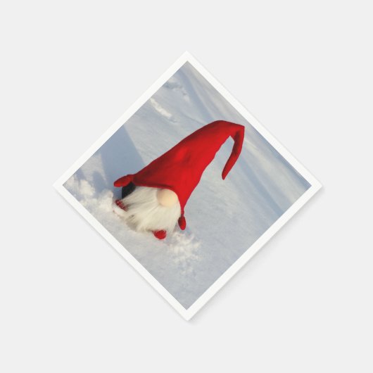 Scandinavische kerstkoepel servetten (Hoek)