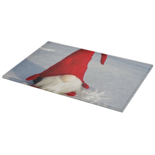 Scandinavische kerstkoepel snijplank (Hoek)
