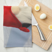 Scandinavische kerstkoepel theedoek (Quarter Fold)