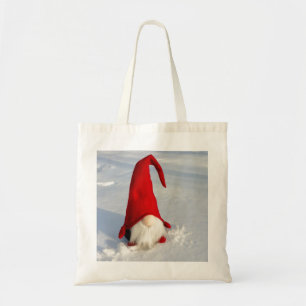 Scandinavische kerstkoepel tote bag