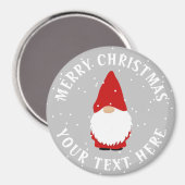 Scandinavische kerstkoepelkoelkast magneet (Voorkant / Achterkant)