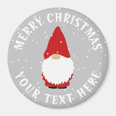 Scandinavische kerstkoepelkoelkast magneet (Voorkant)