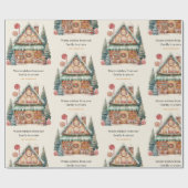 Scandinavische Kerstmagie Cadeaupapier (Vlak)