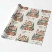 Scandinavische Kerstmagie Cadeaupapier (Uitgerold)