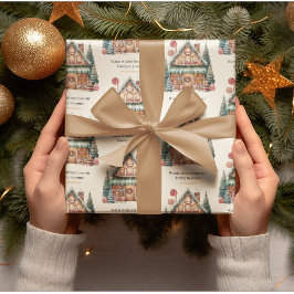 Scandinavische Kerstmagie Cadeaupapier