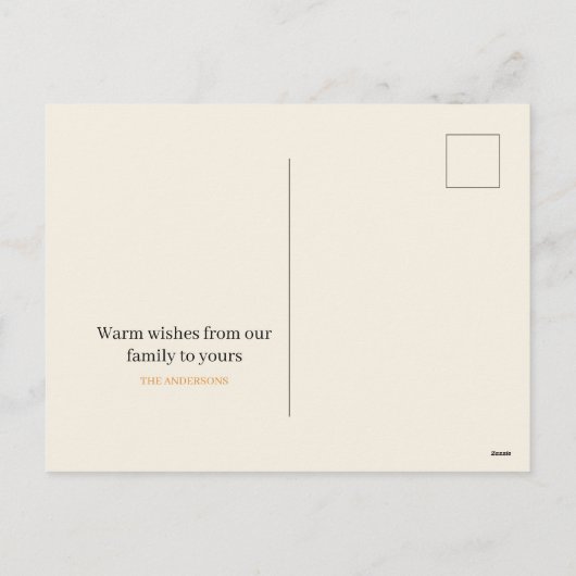 Scandinavische Kerstmagie Feestdagenkaart (Achterkant)