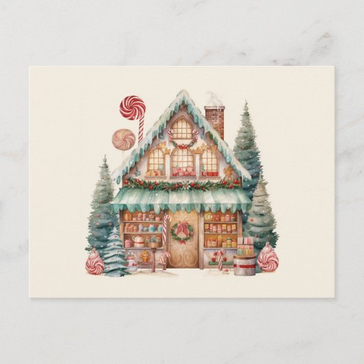 Scandinavische Kerstmagie Feestdagenkaart (Voorkant)