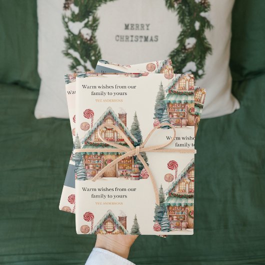 Scandinavische Kerstmagie Inpakpapier Vel