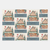 Scandinavische Kerstmagie Inpakpapier Vel (Voorkant 2)