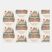 Scandinavische Kerstmagie Inpakpapier Vel (Voorkant)