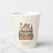 Scandinavische Kerstmagie Papieren Bekers (Voorkant)