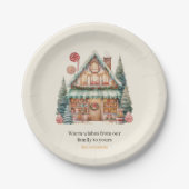 Scandinavische Kerstmagie Papieren Bordje (Voorkant)