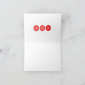 Scandinavische Kerstmis Jul Bock Vouw Wenskaart Kaart (Binnen)