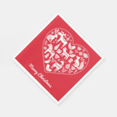 Scandinavische kerstpapieren servetten (Hoek)