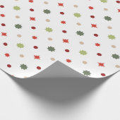 Scandinavische kerstpatronen van geometrische snee cadeaupapier (Hoek)