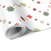 Scandinavische kerstpatronen van geometrische snee cadeaupapier (Rol Hoek)