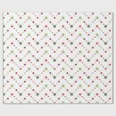 Scandinavische kerstpatronen van geometrische snee cadeaupapier (Vlak)