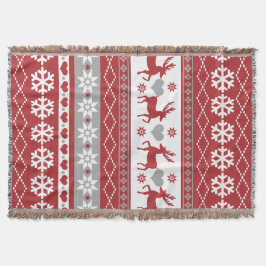 Scandinavische kerstrendierliefdesbruin deken