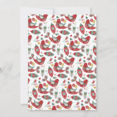 Scandinavische kerstsierfeestdag kaart (Achterkant)