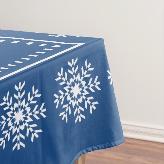 Scandinavische kerstsnowflake Aangepaste tekst Bla Tafelkleed (Voorbeeld)
