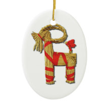 Scandinavische kerststrow Yule Goat Julbok