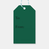 Scandinavische kersttijd cadeaulabel (Achterkant)