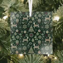 Scandinavische kersttijd glas ornament