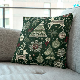Scandinavische kersttijd kussen