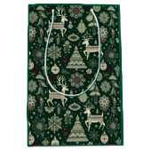 Scandinavische kersttijd medium cadeauzakje (Voorkant)