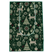 Scandinavische kersttijd medium cadeauzakje (Achterkant)