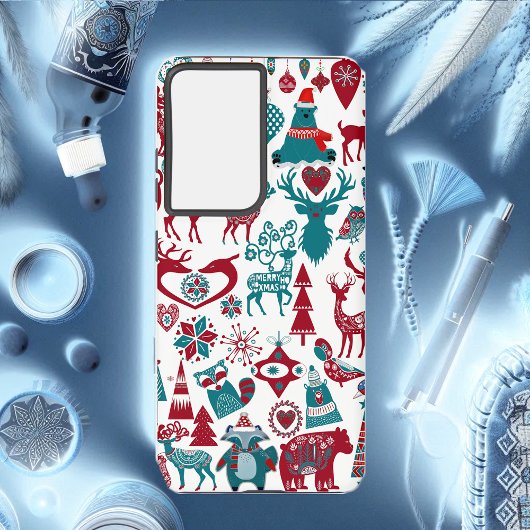 Scandinavische kerstversieringen samsung galaxy hoesje
