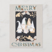 Scandinavische kerstwintergnomen briefkaart (Voorkant)