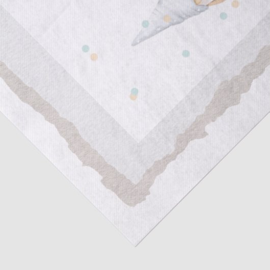 Scandinavische kerstwintergnomen tissuepapier (Detail)