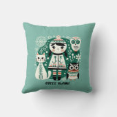 Scandinavische kinderen Decor, aanpasbare naam Kussen (Achterkant)