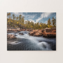 Scandinavische landschapsfoto legpuzzel