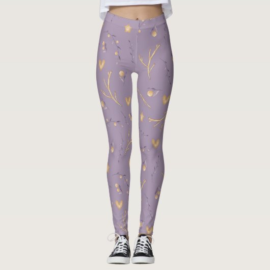 Scandinavische leggings van het winterpatroon (Voorkant)