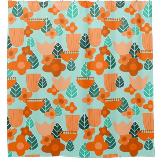 Scandinavische lente douchegordijn (Voorkant)