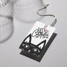 Scandinavische Let's Cuddle Black Cat Design